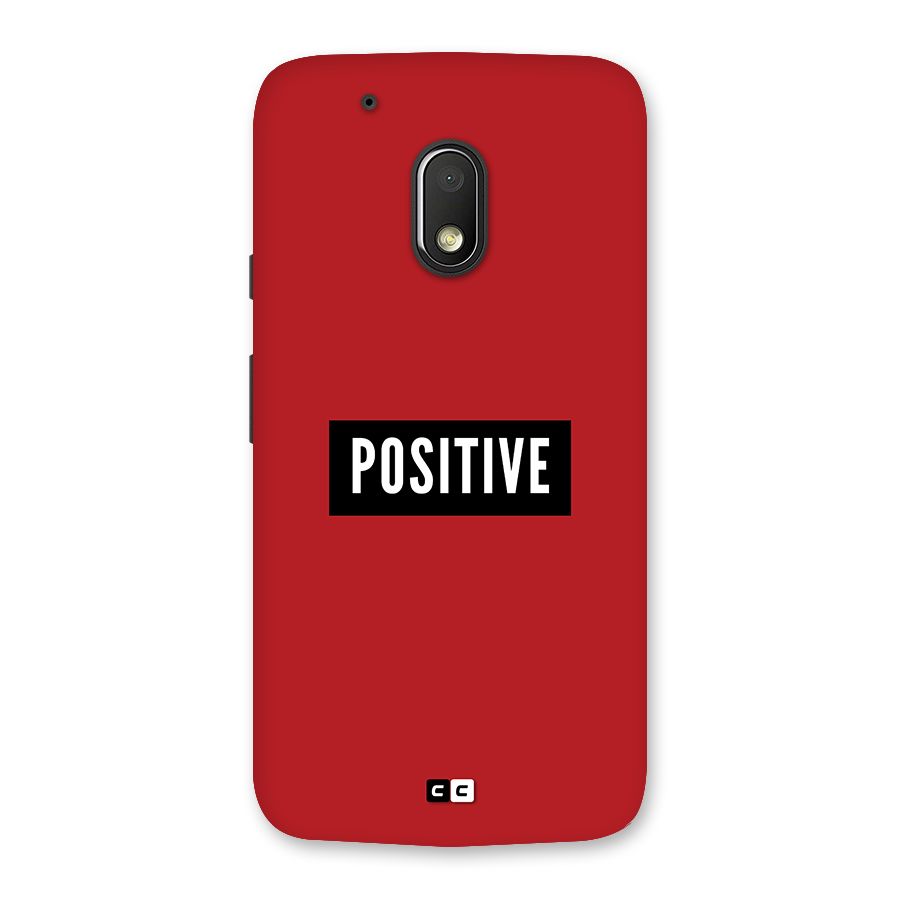 Positive Minimal Back Case for Moto G4 Play