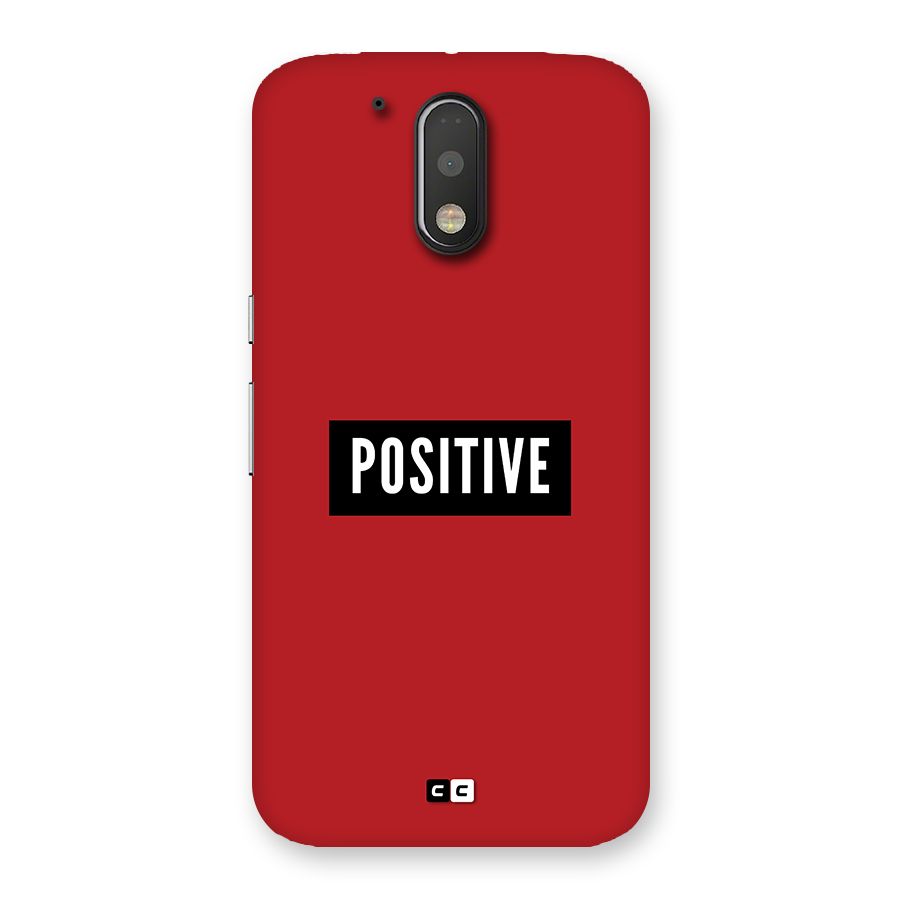 Positive Minimal Back Case for Moto G4 Plus