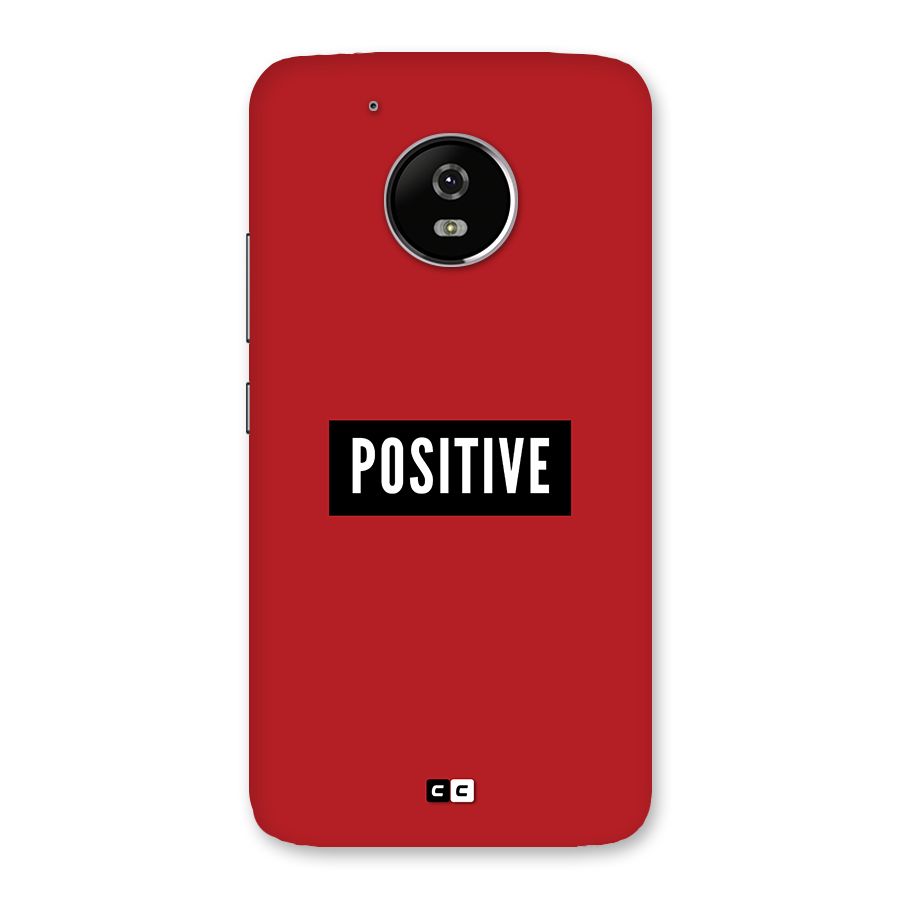 Positive Minimal Back Case for Moto G5