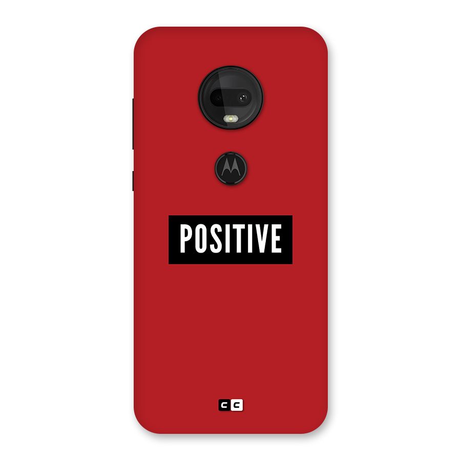 Positive Minimal Back Case for Moto G7