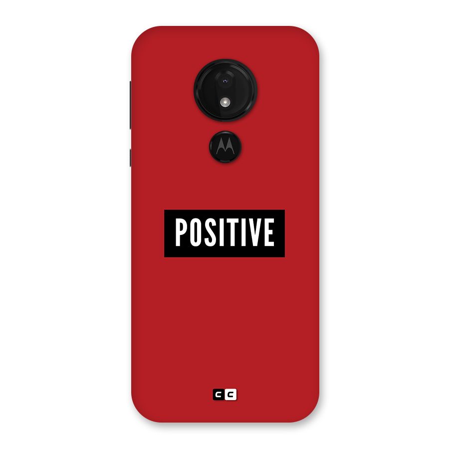 Positive Minimal Back Case for Moto G7 Power