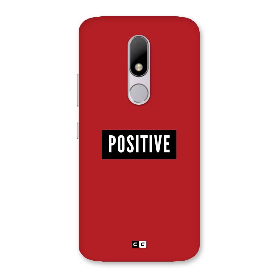 Positive Minimal Back Case for Moto M