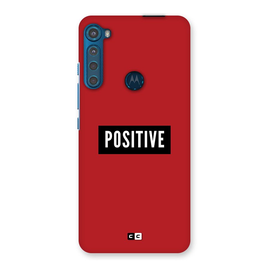 Positive Minimal Back Case for Motorola One Fusion Plus