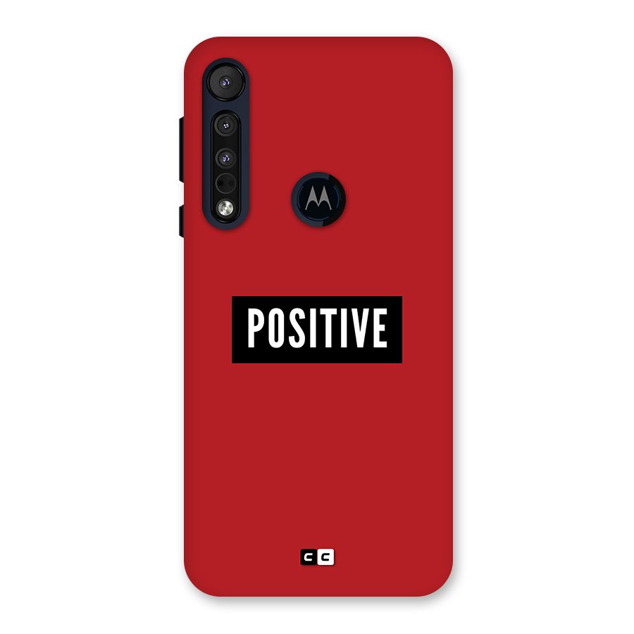 Positive Minimal Back Case for Motorola One Macro