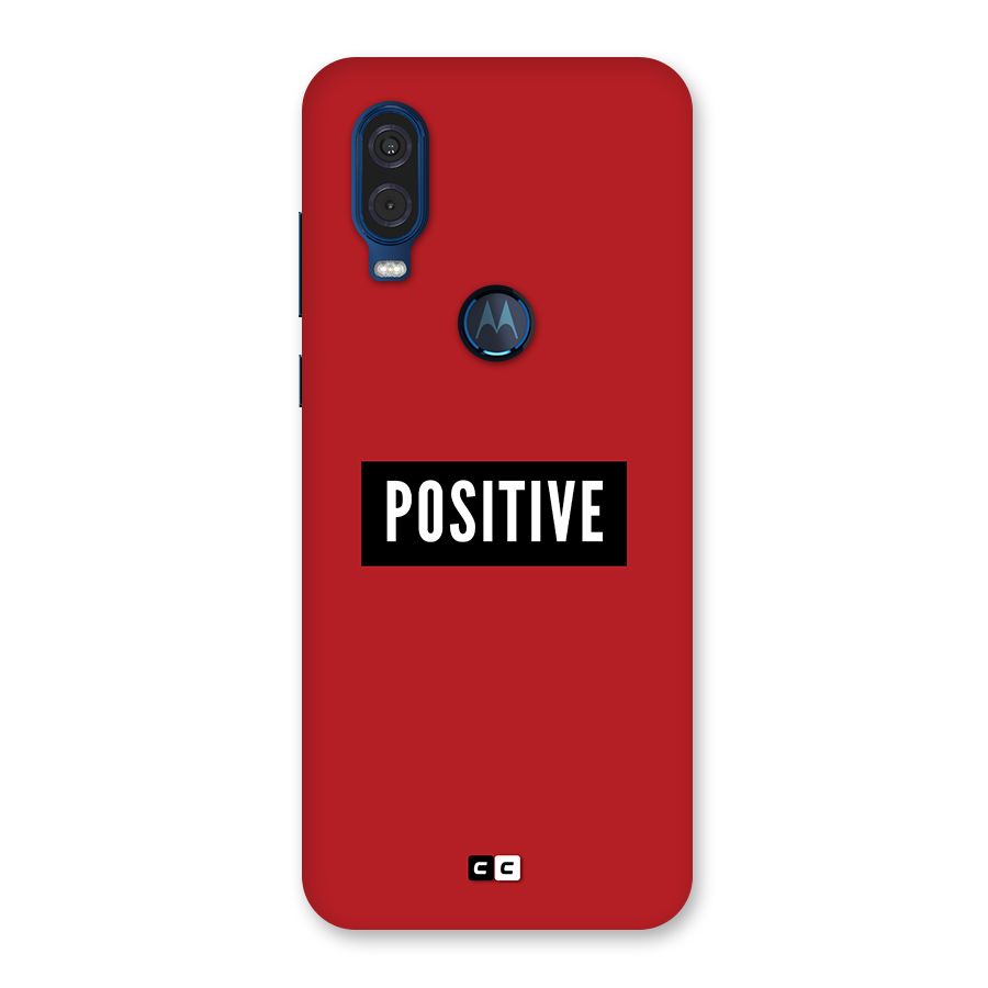Positive Minimal Back Case for Motorola One Vision