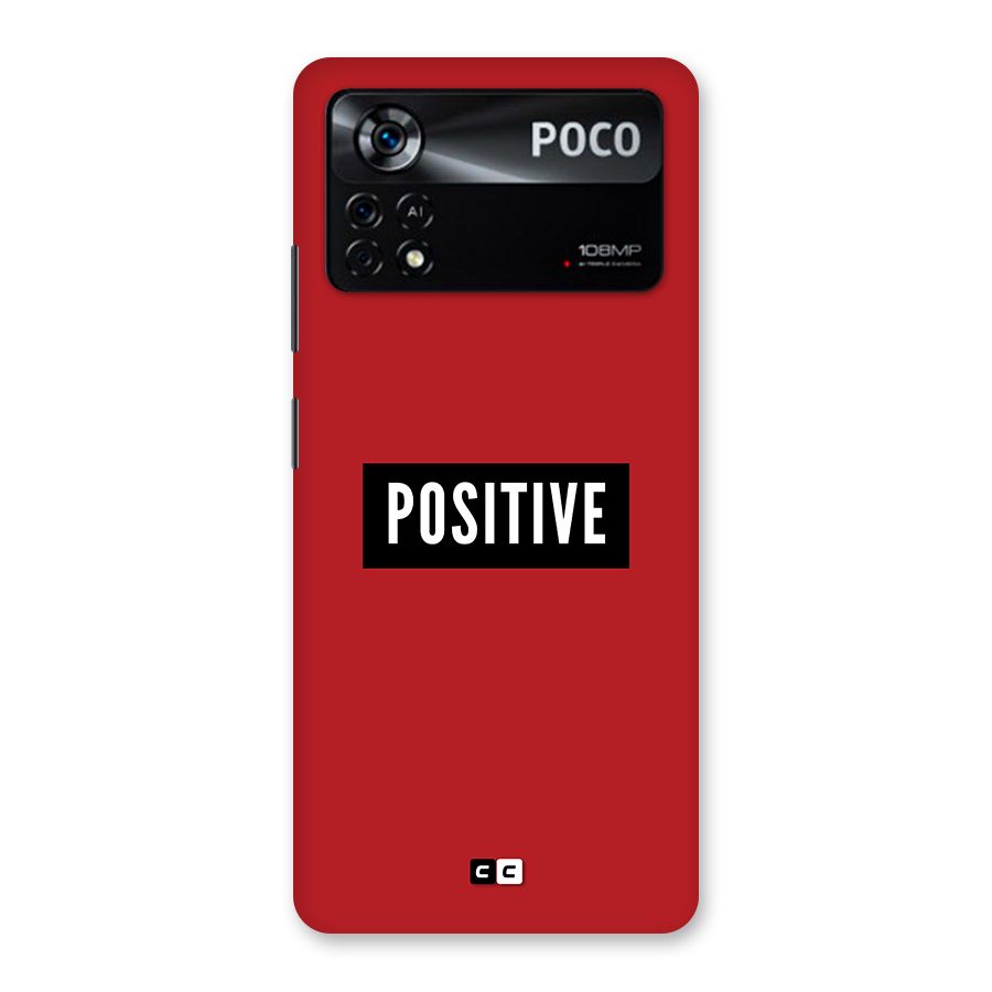Positive Minimal Back Case for Poco X4 Pro 5G
