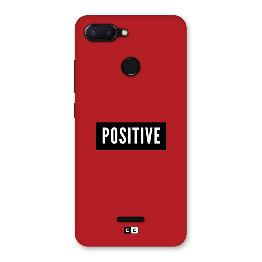Positive Minimal Back Case for Redmi 6