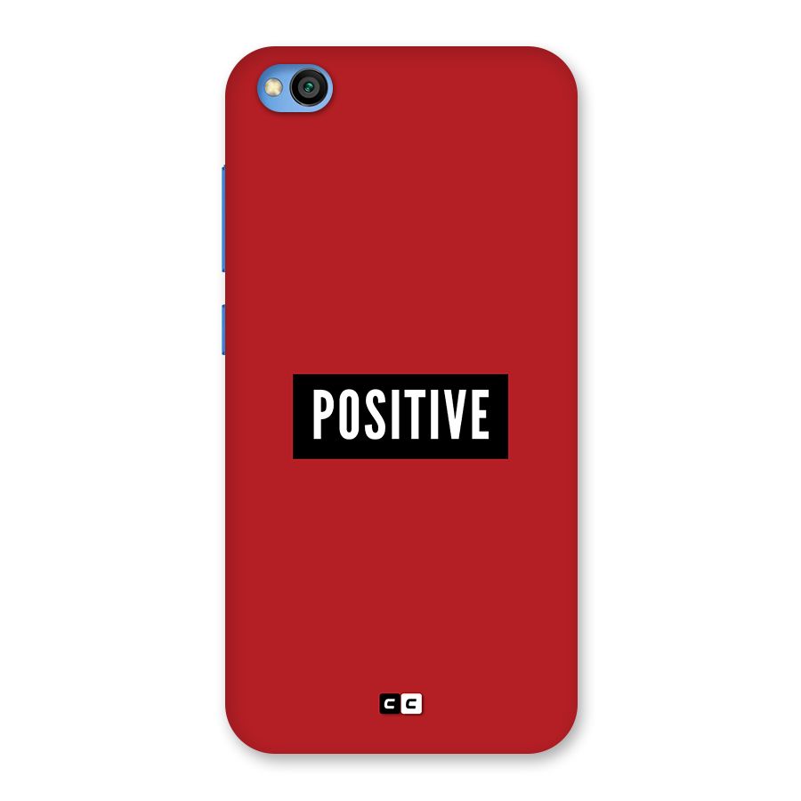 Positive Minimal Back Case for Redmi Go