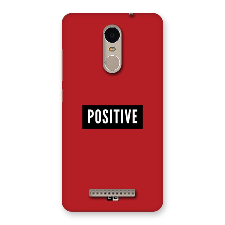 Positive Minimal Back Case for Redmi Note 3