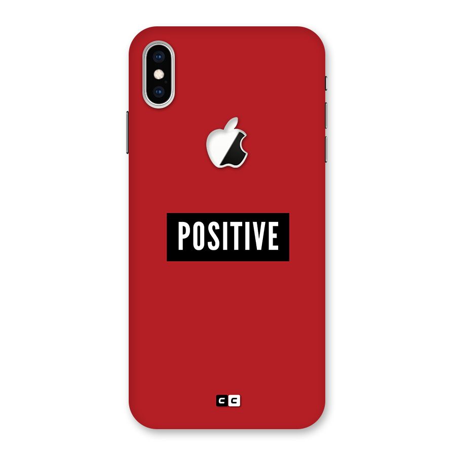 Positive Minimal Back Case for iPhone XS Max Apple Cut