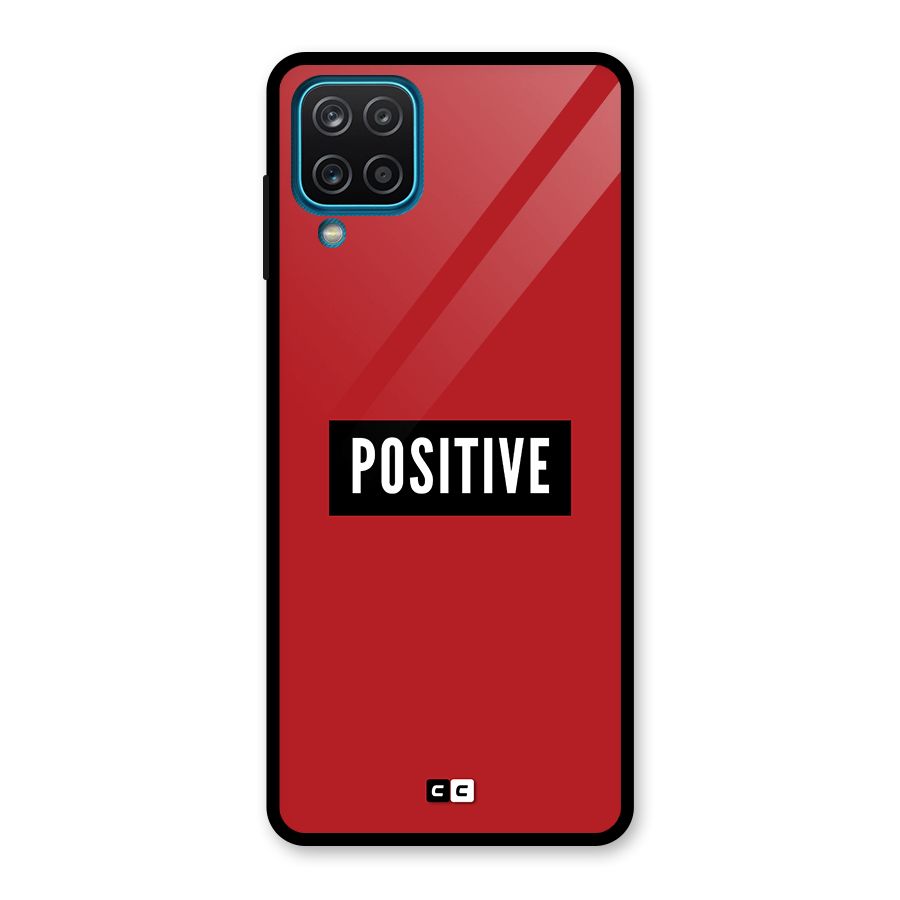 Positive Minimal Glass Back Case for Galaxy A12