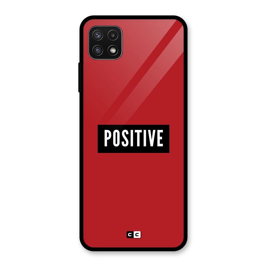 Positive Minimal Glass Back Case for Galaxy A22 5G