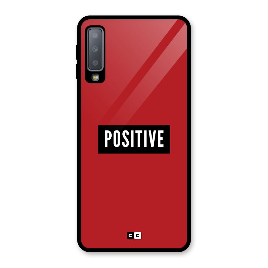 Positive Minimal Glass Back Case for Galaxy A7 (2018)