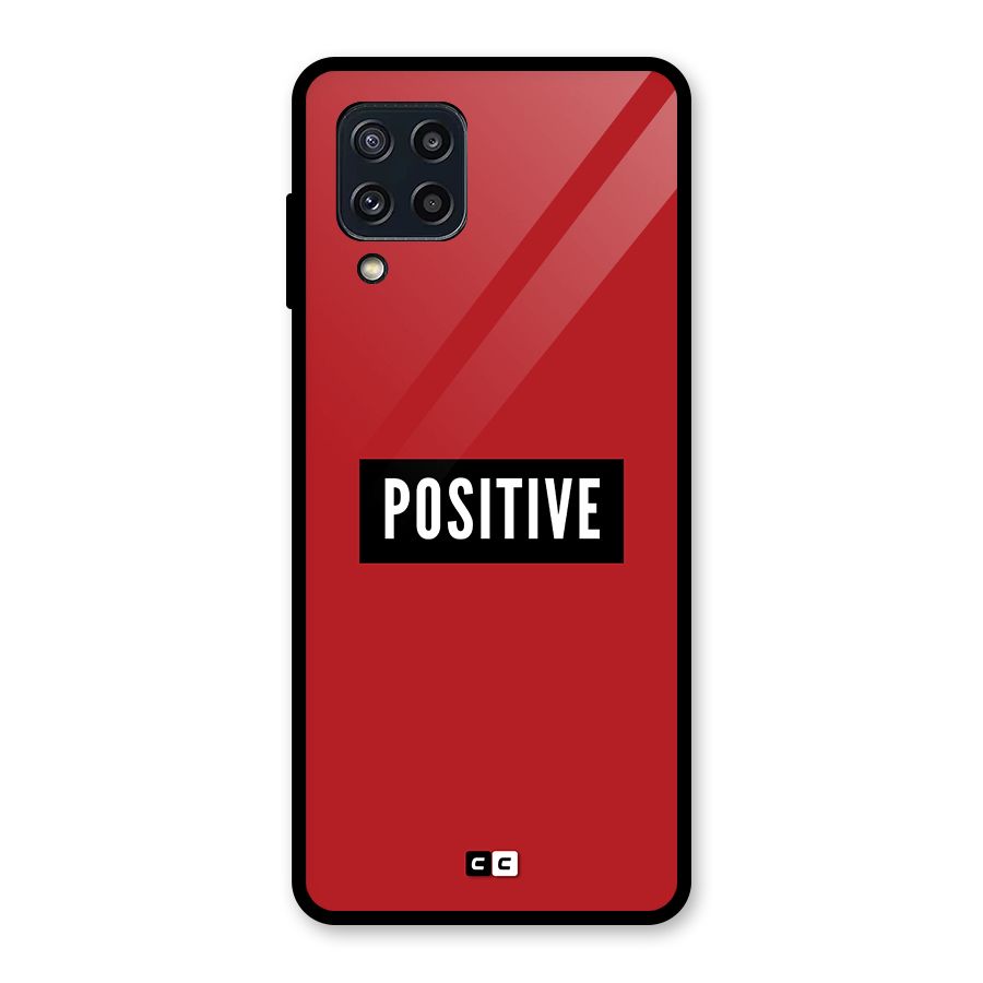 Positive Minimal Glass Back Case for Galaxy M32