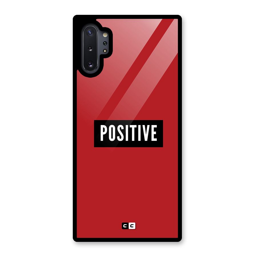 Positive Minimal Glass Back Case for Galaxy Note 10 Plus