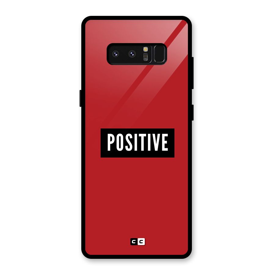 Positive Minimal Glass Back Case for Galaxy Note 8