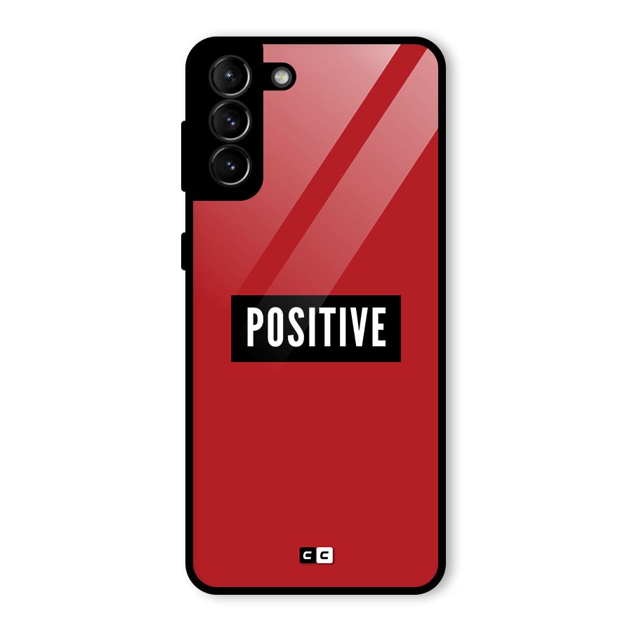 Positive Minimal Glass Back Case for Galaxy S21 Plus
