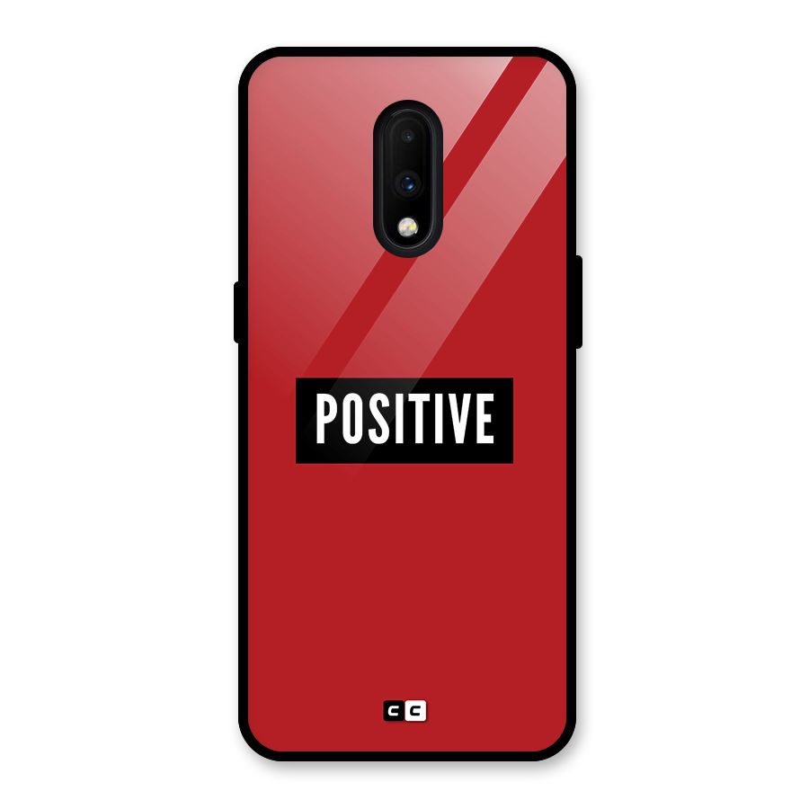 Positive Minimal Glass Back Case for OnePlus 7