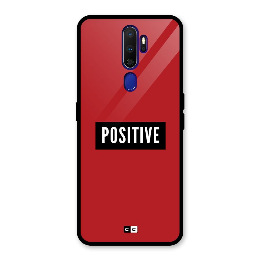 Positive Minimal Glass Back Case for Oppo A9 (2020)