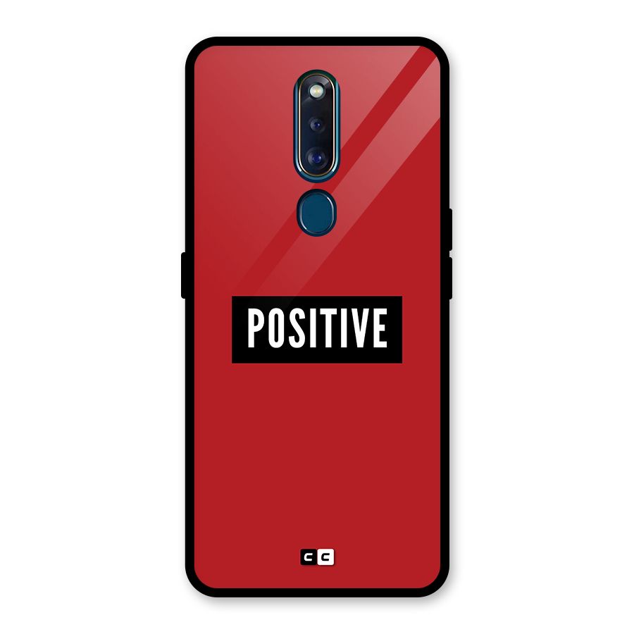 Positive Minimal Glass Back Case for Oppo F11 Pro