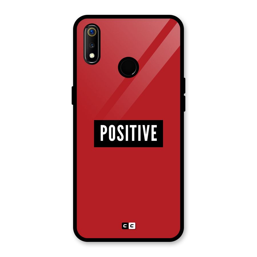 Positive Minimal Glass Back Case for Realme 3i