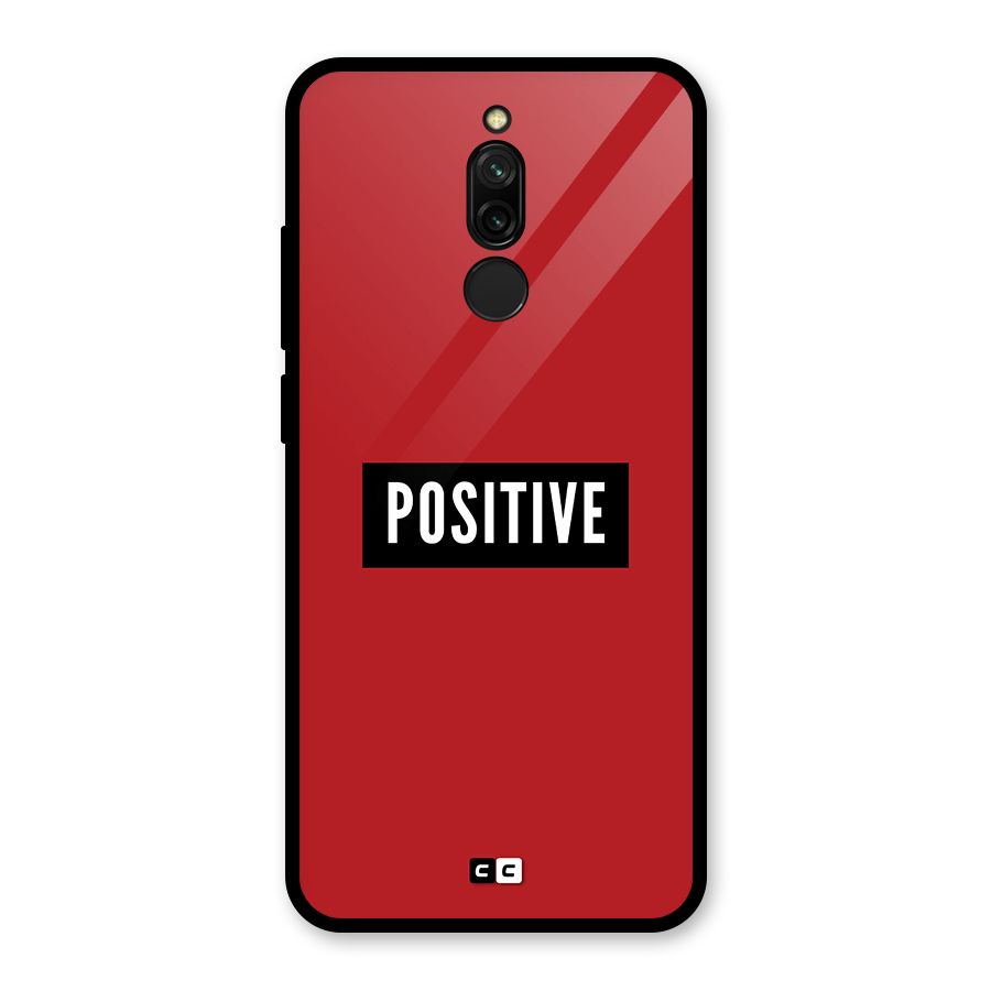 Positive Minimal Glass Back Case for Redmi 8
