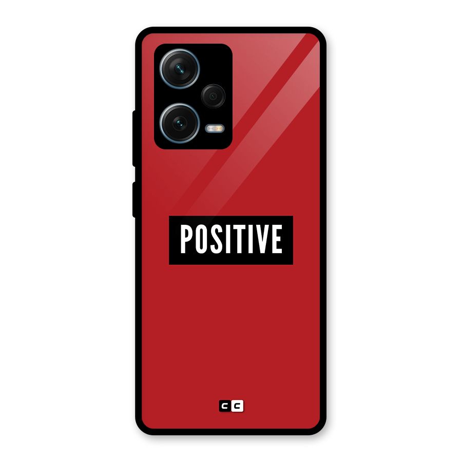Positive Minimal Glass Back Case for Redmi Note 12 Pro Plus 5G