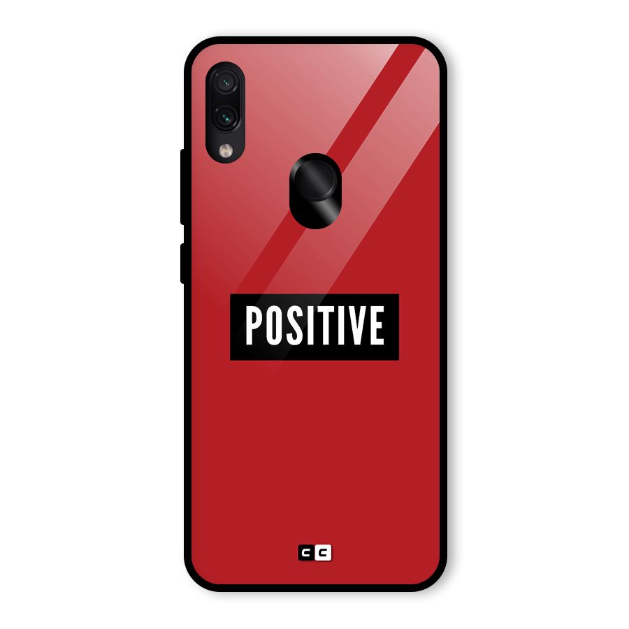 Positive Minimal Glass Back Case for Redmi Note 7
