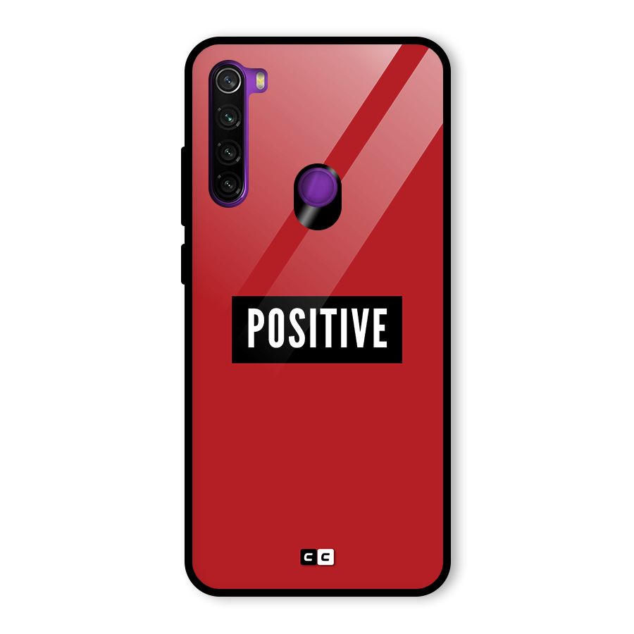 Positive Minimal Glass Back Case for Redmi Note 8