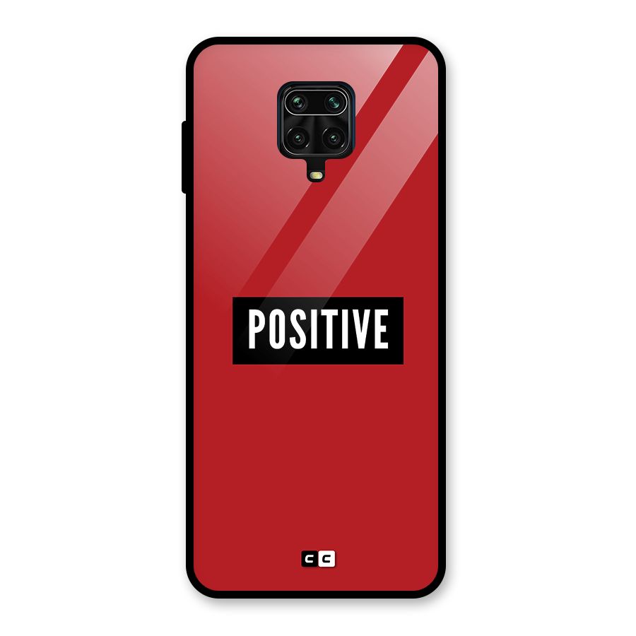 Positive Minimal Glass Back Case for Redmi Note 9 Pro