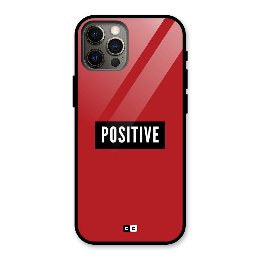Positive Minimal Glass Back Case for iPhone 12 Pro