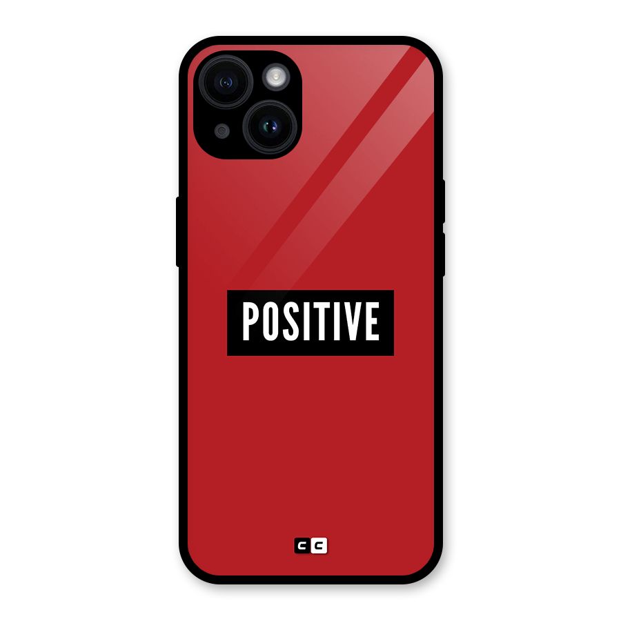Positive Minimal Glass Back Case for iPhone 14