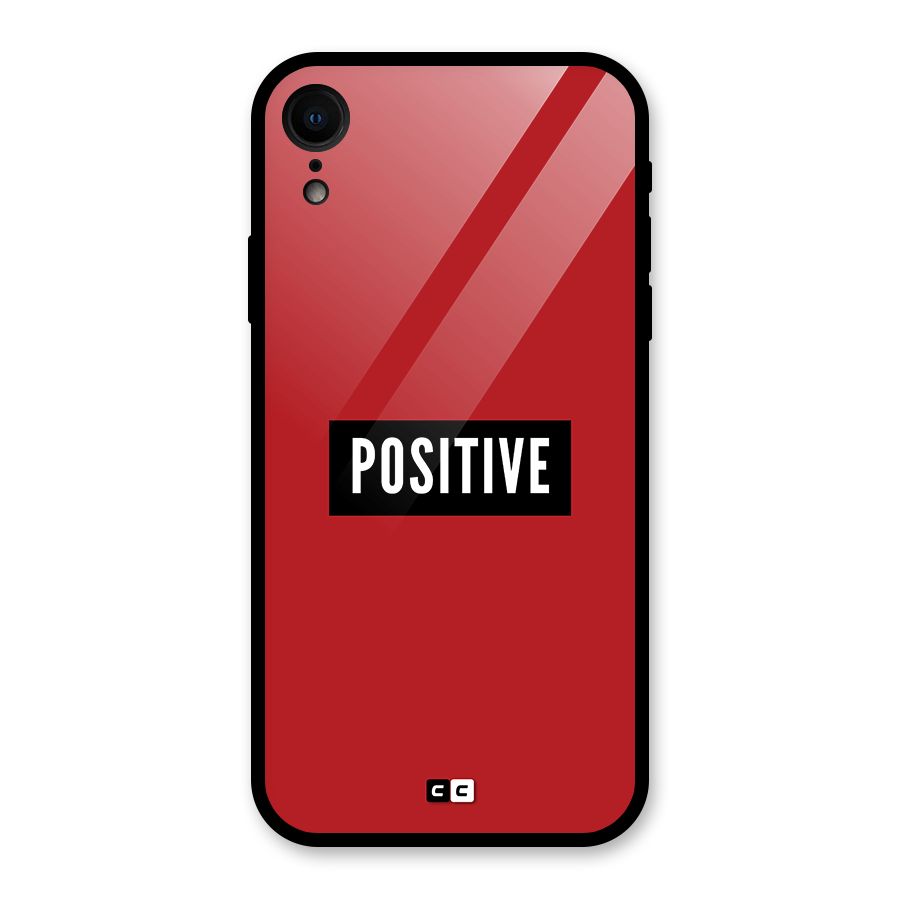 Positive Minimal Glass Back Case for iPhone XR