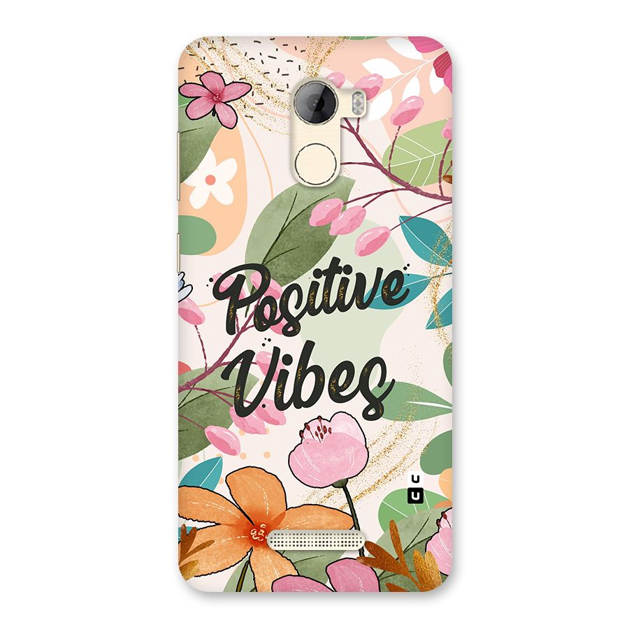Positive Vibes Back Case for Gionee A1 LIte