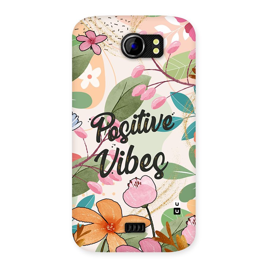 Positive Vibes Back Case for Micromax Canvas 2 A110