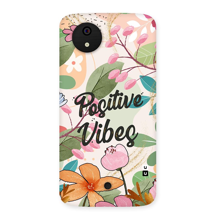 Positive Vibes Back Case for Micromax Canvas A1