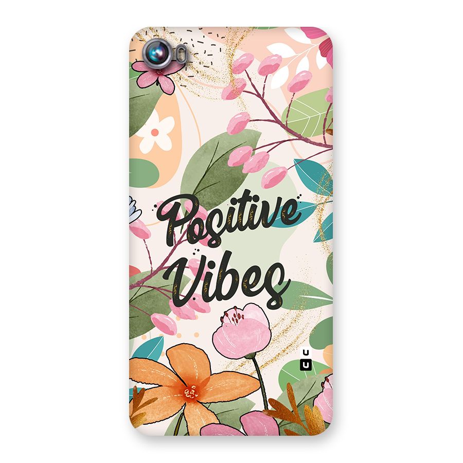 Positive Vibes Back Case for Micromax Canvas Fire 4 A107