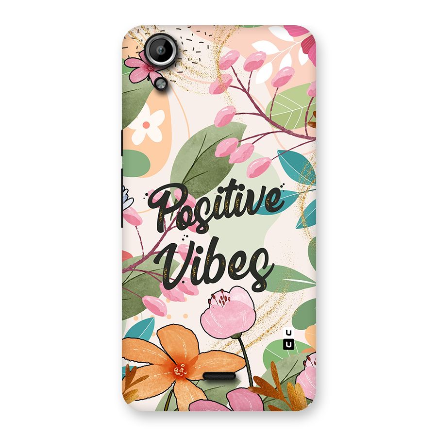 Positive Vibes Back Case for Micromax Canvas Selfie Lens Q345