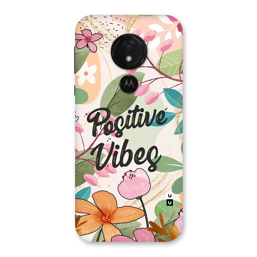 Positive Vibes Back Case for Moto G7 Power