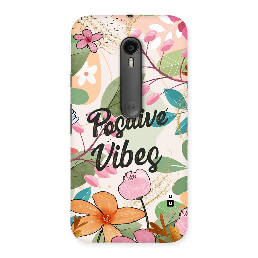 Positive Vibes Back Case for Moto G Turbo