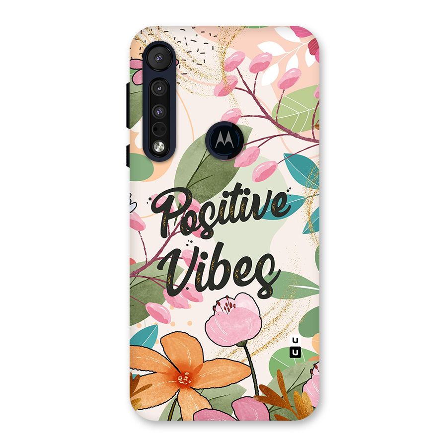 Positive Vibes Back Case for Motorola One Macro