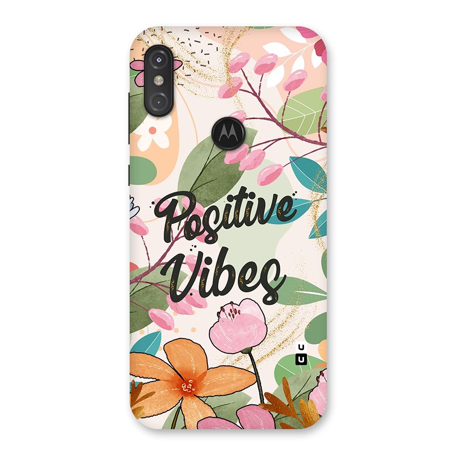 Positive Vibes Back Case for Motorola One Power