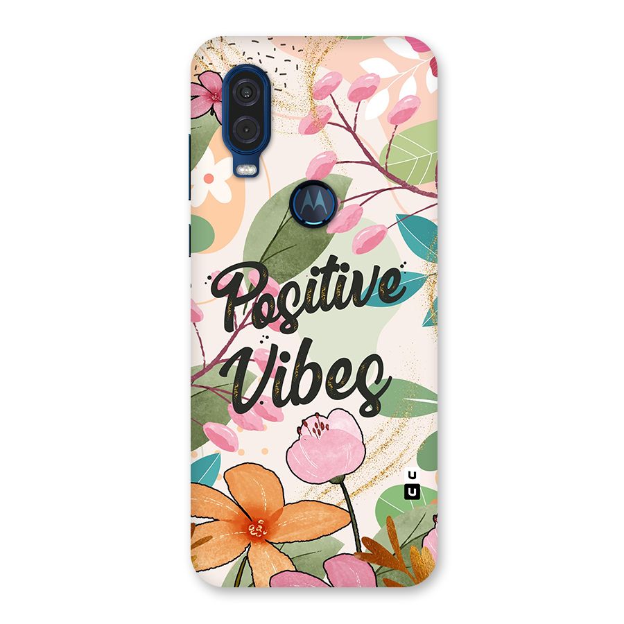 Positive Vibes Back Case for Motorola One Vision