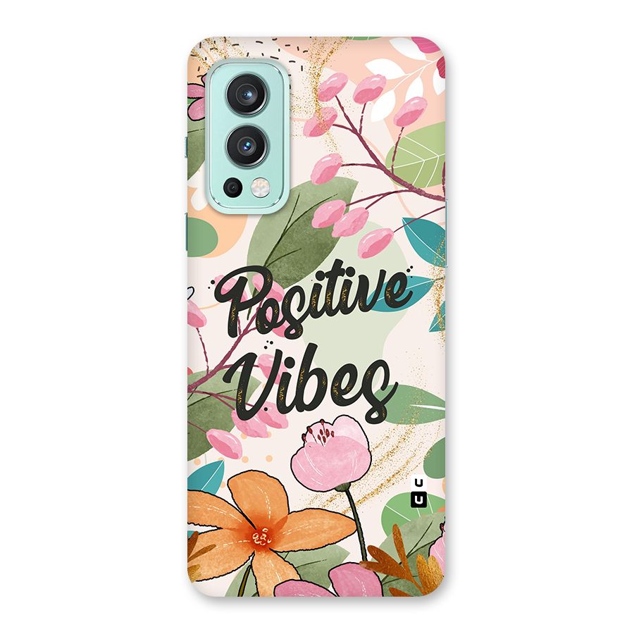 Positive Vibes Glass Back Case for OnePlus Nord 2 5G