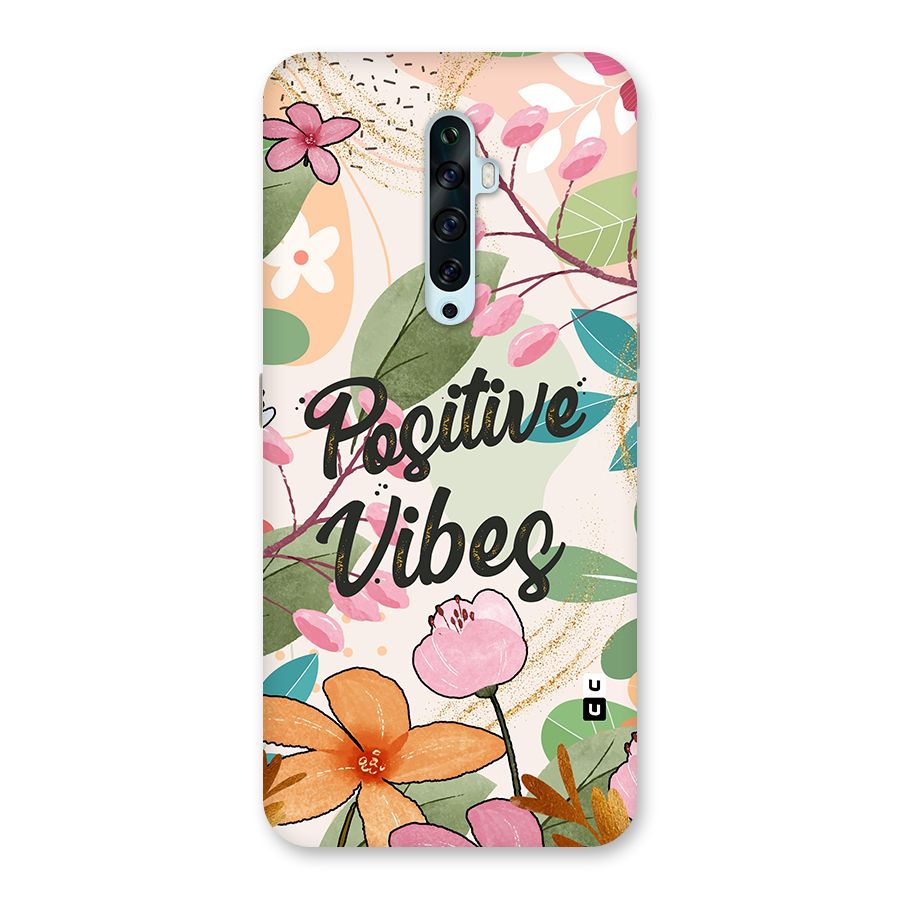 Positive Vibes Back Case for Oppo Reno2 Z