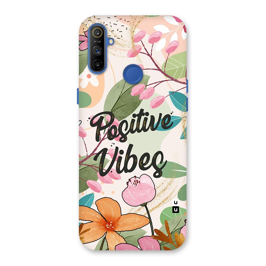 Positive Vibes Back Case for Realme Narzo 10A