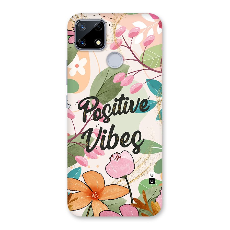 Positive Vibes Glass Back Case for Realme Narzo 20