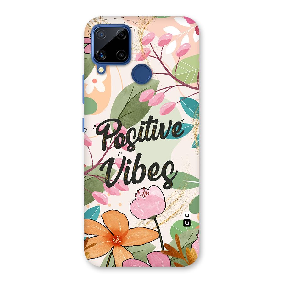 Positive Vibes Glass Back Case for Realme Narzo 30A