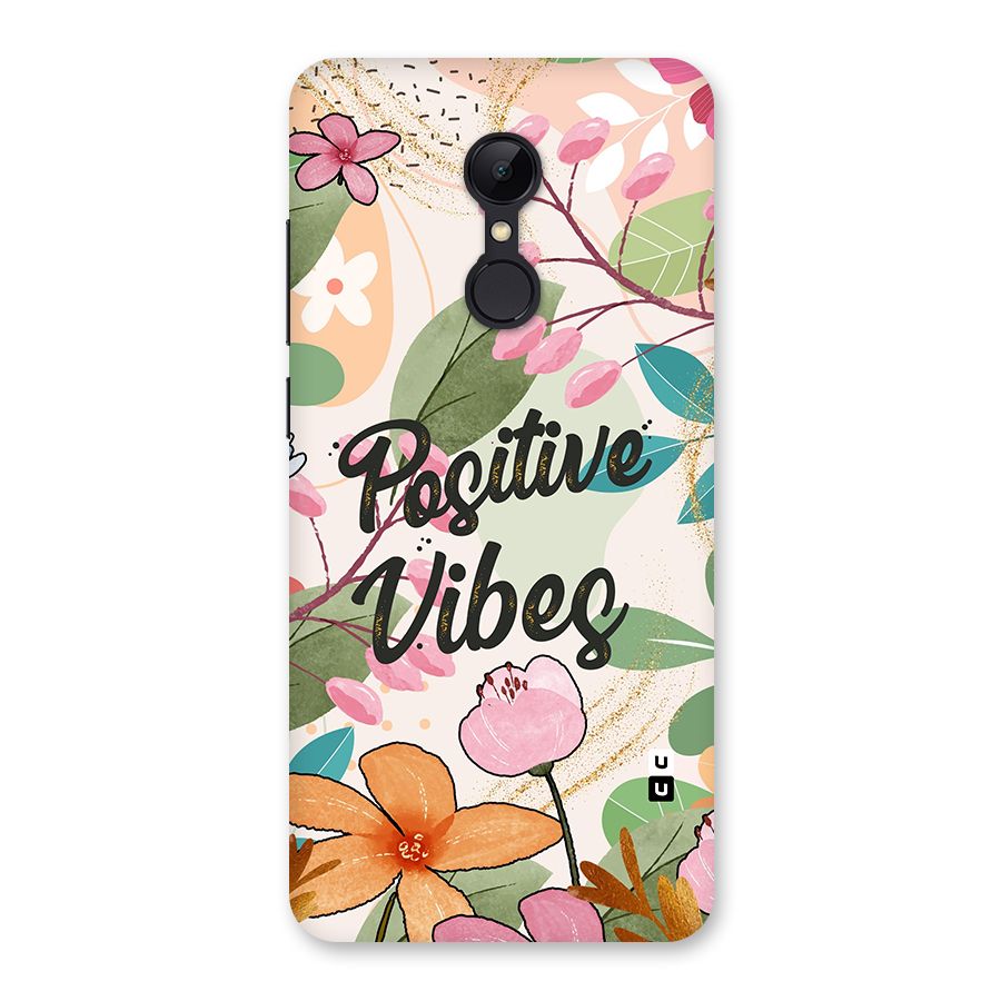Positive Vibes Back Case for Redmi 5
