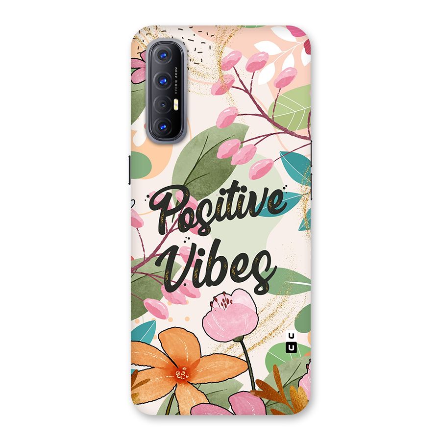 Positive Vibes Back Case for Reno3 Pro